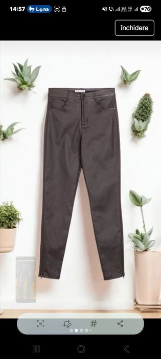 Pantaloni piele ecologica