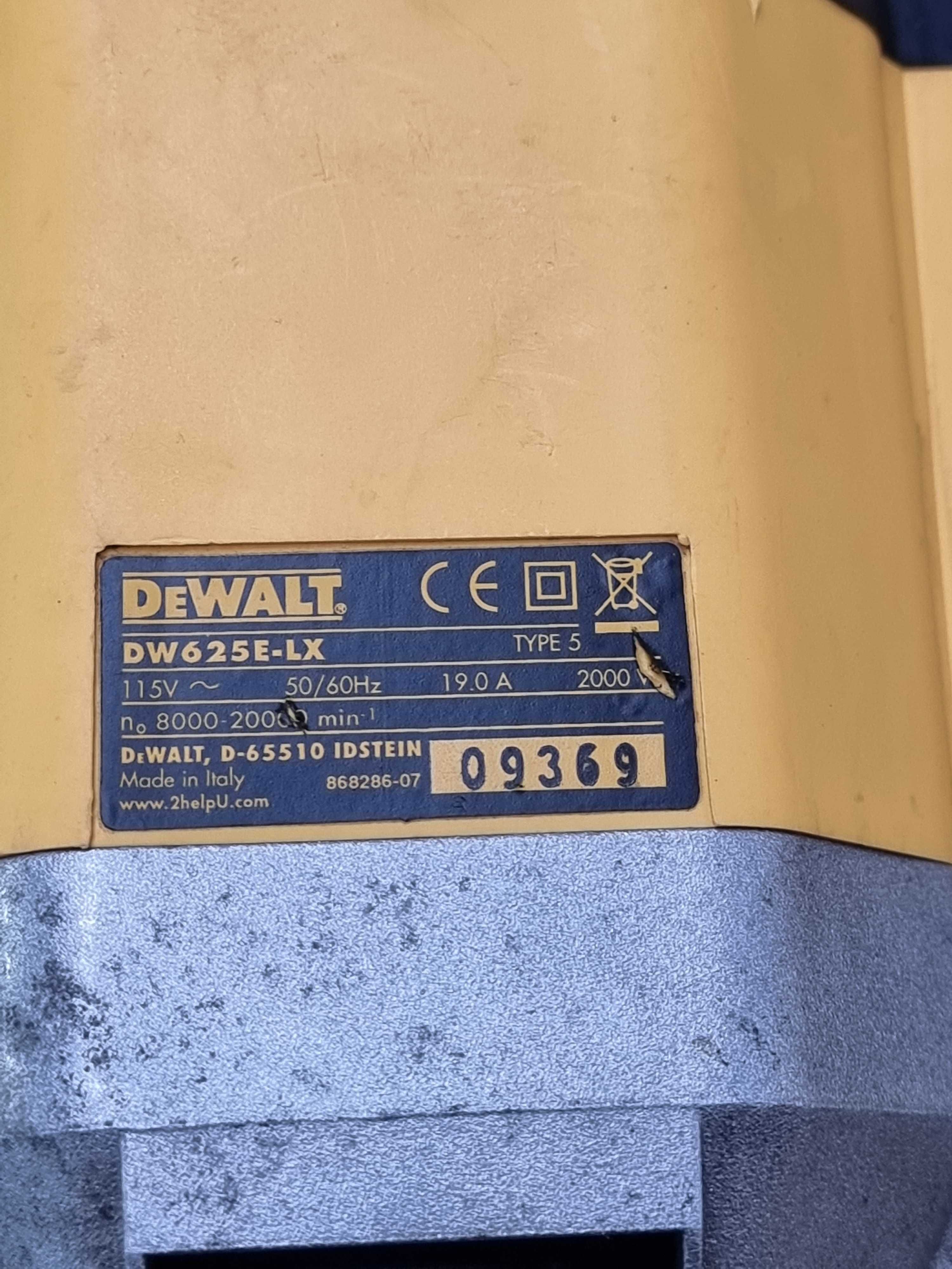Freza Dewalt DW625E 2000W Freza 12mm Masina Frezat 110V