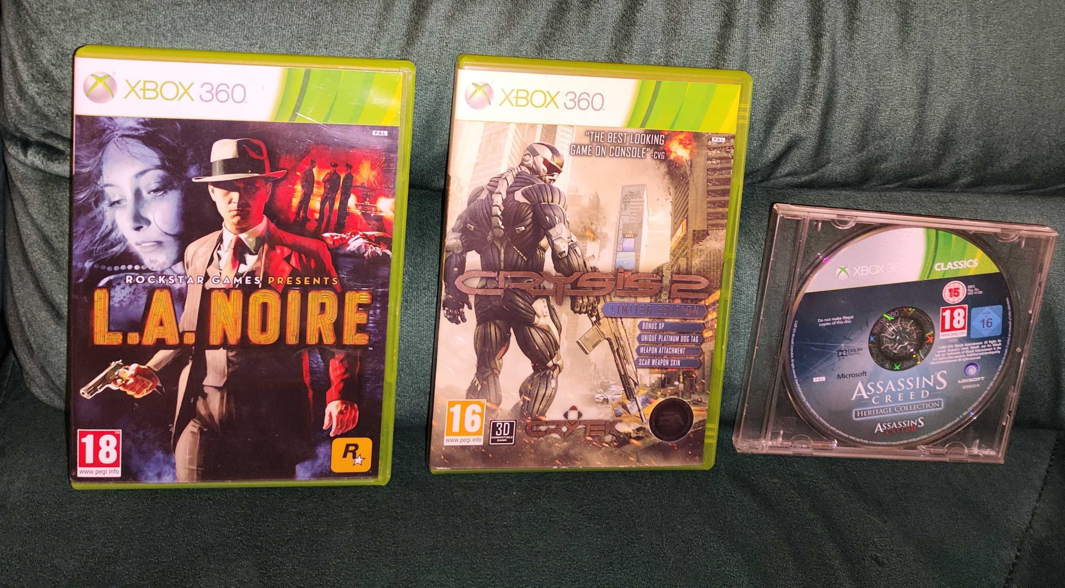 CRYSIS 2 + LA Noire - 2 jocuri XBOX 360 Complete cu manual EN + BONUS