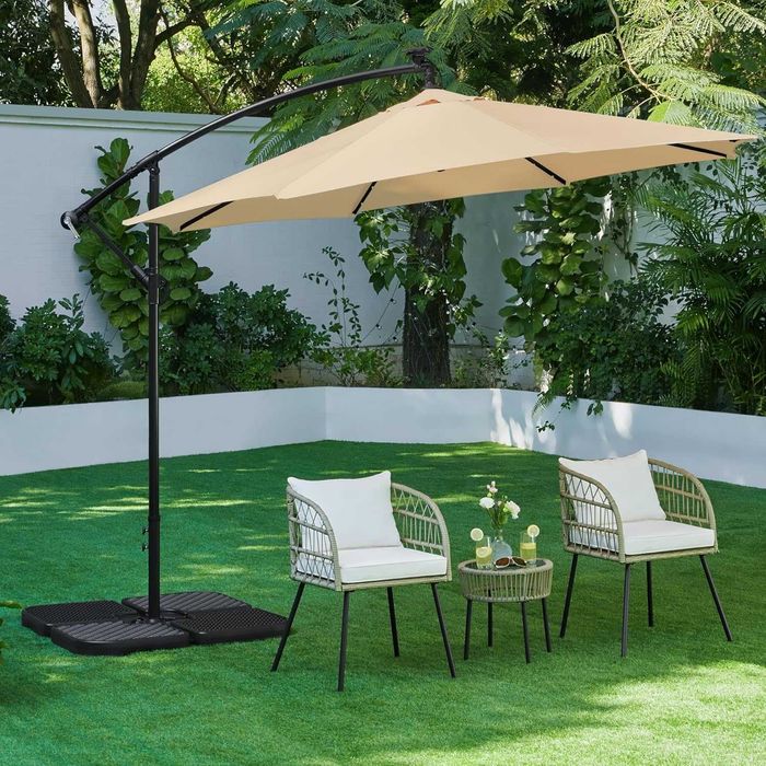 Baza umbrela 4 bucati, umplere cu apa sau nisip |R 592707 Black