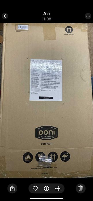Cuptor pizza pe gaz Koda 16, Ooni, SIGILAT -NOU