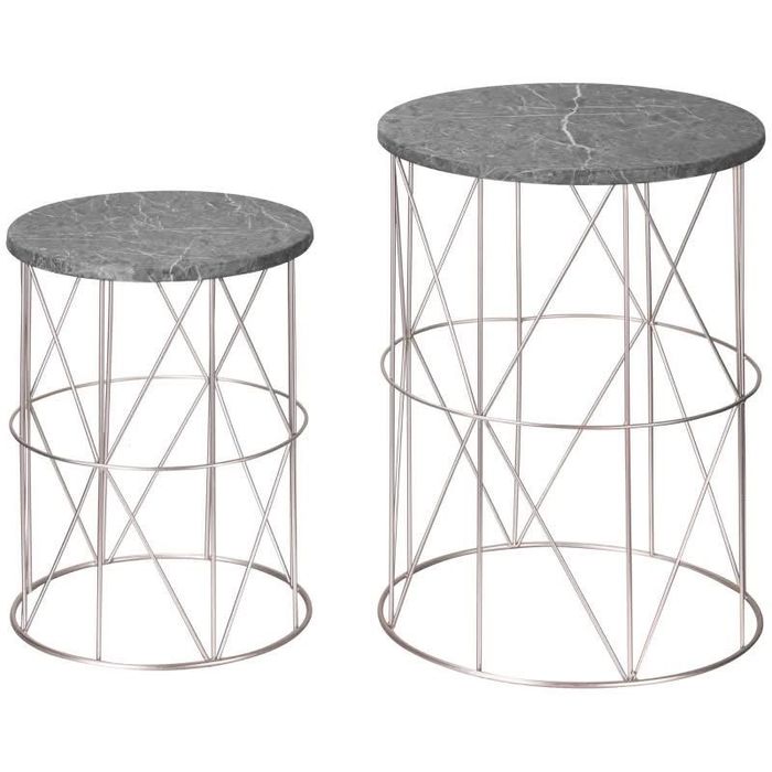 Комплект от две подреждащи се странични масички