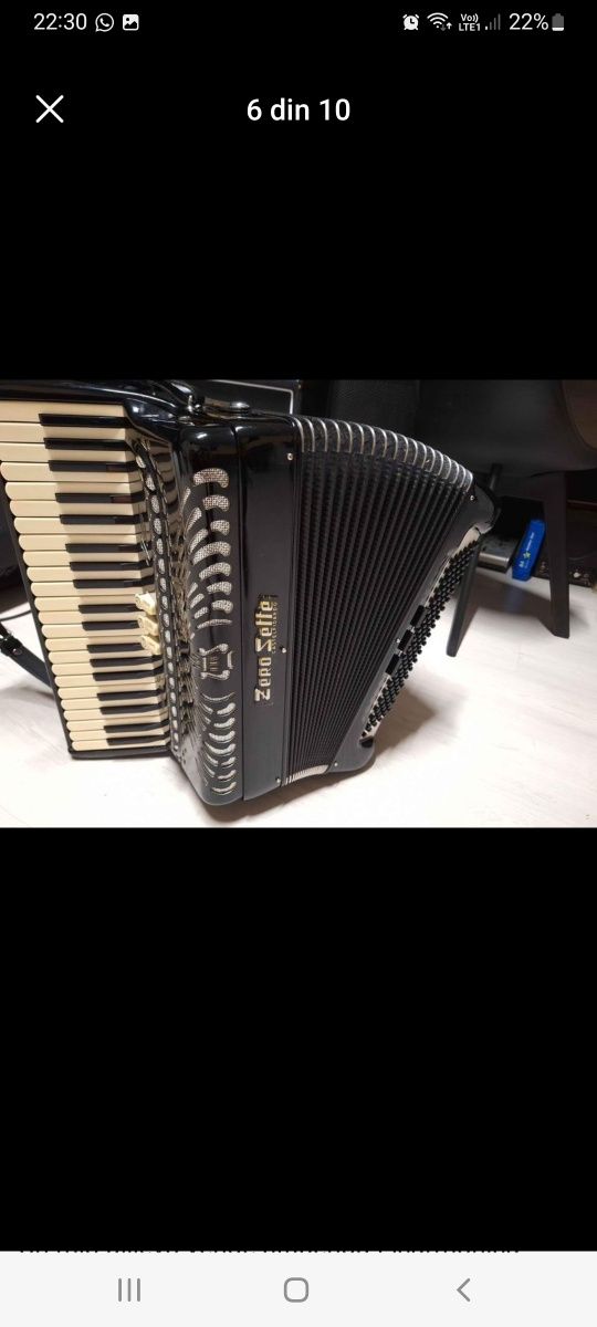 Acordeon italian Zero sette impecabil 2 axe