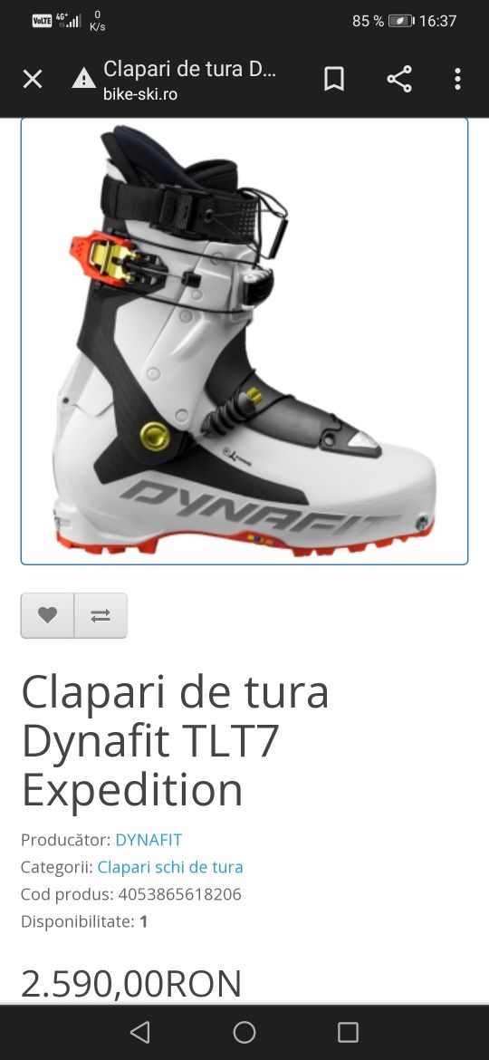 Clapari de tură Dynafit TLT 7 Expedition CL nr. 46