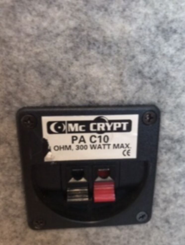 Mc CRYPT PA C10 speakers 300 Watt