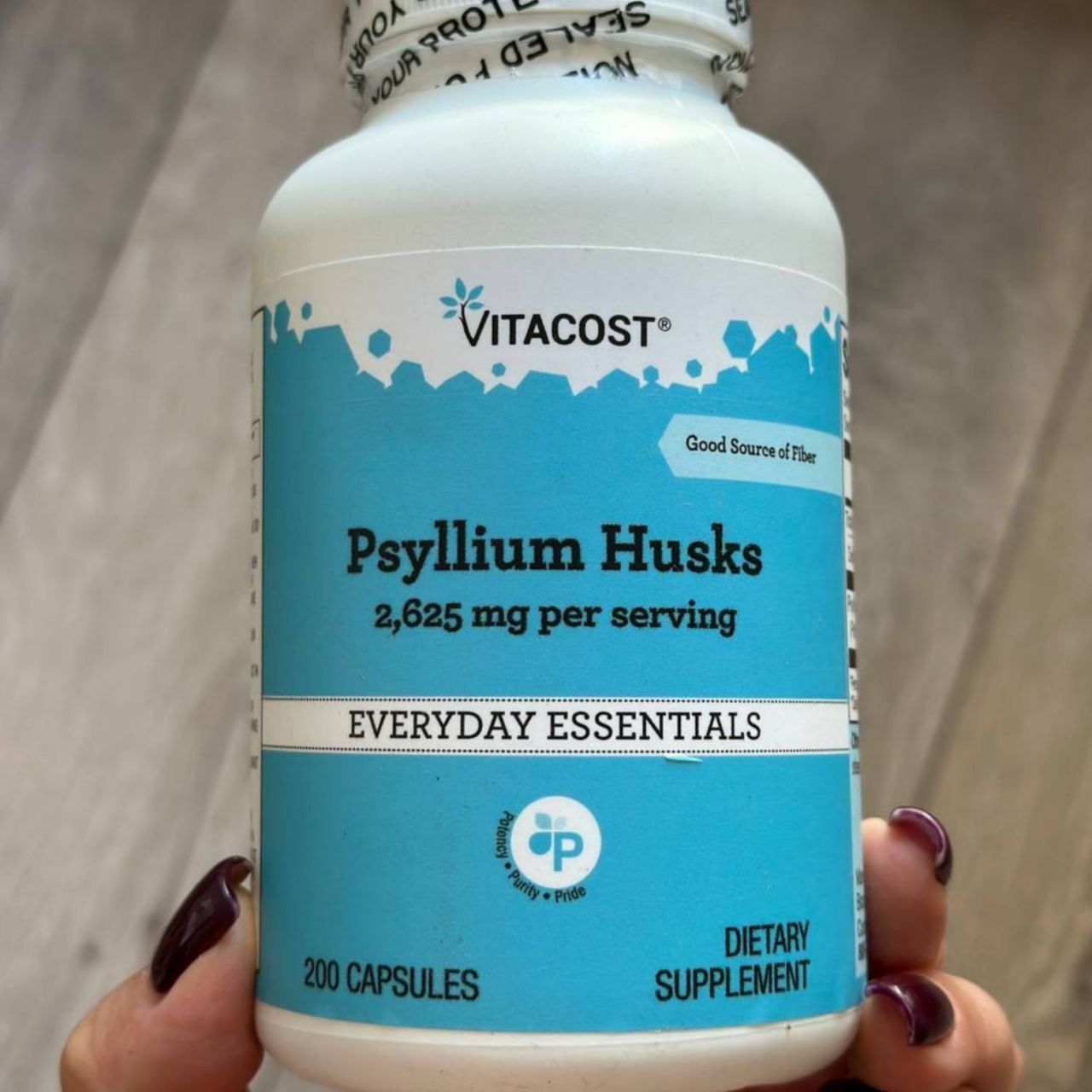 Псиллиум 200 капсул  Vitacost Psyllium Husks из Америки