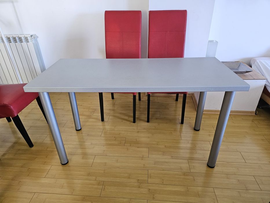 Masa gri bucătărie foarte rezistenta, blat 3,8 cm