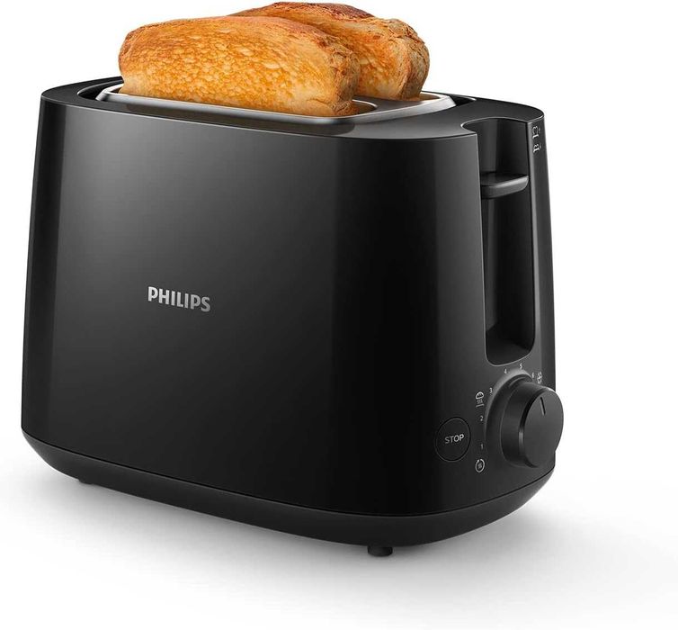 Тостер Philips Daily Collection 8 степени на запичане ‎HD2581/90 Черен