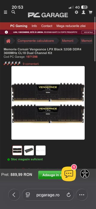 32gb ram vengeance