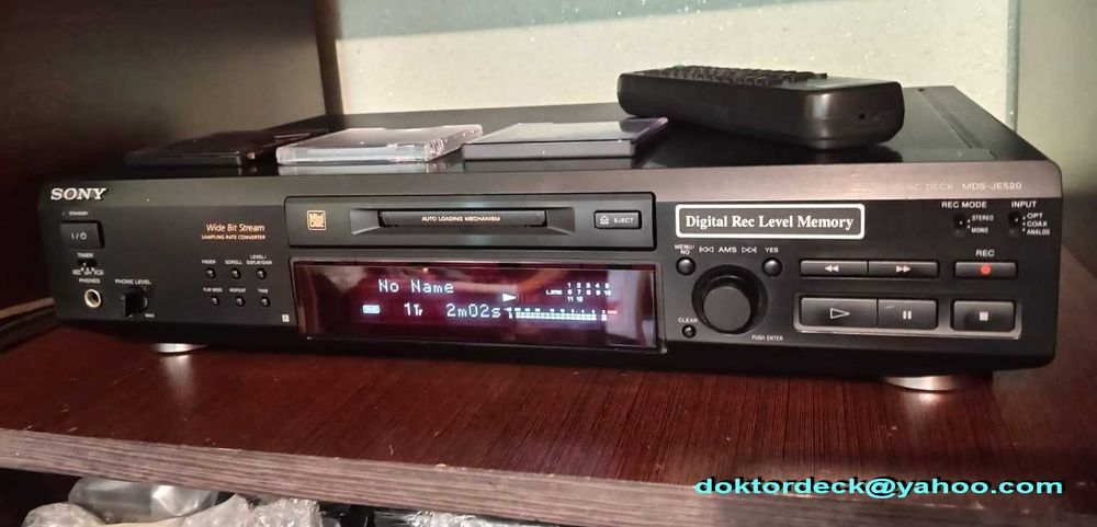 minidisc SONY MDS-JE520 cu tel. originala