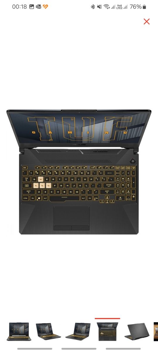 Игровой ноутбук ASUS TUF Gaming F15 (в каспи стоит 600 000)