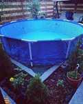 Piscina Bestway cadru metalic 304x76, cu pompa filtrare