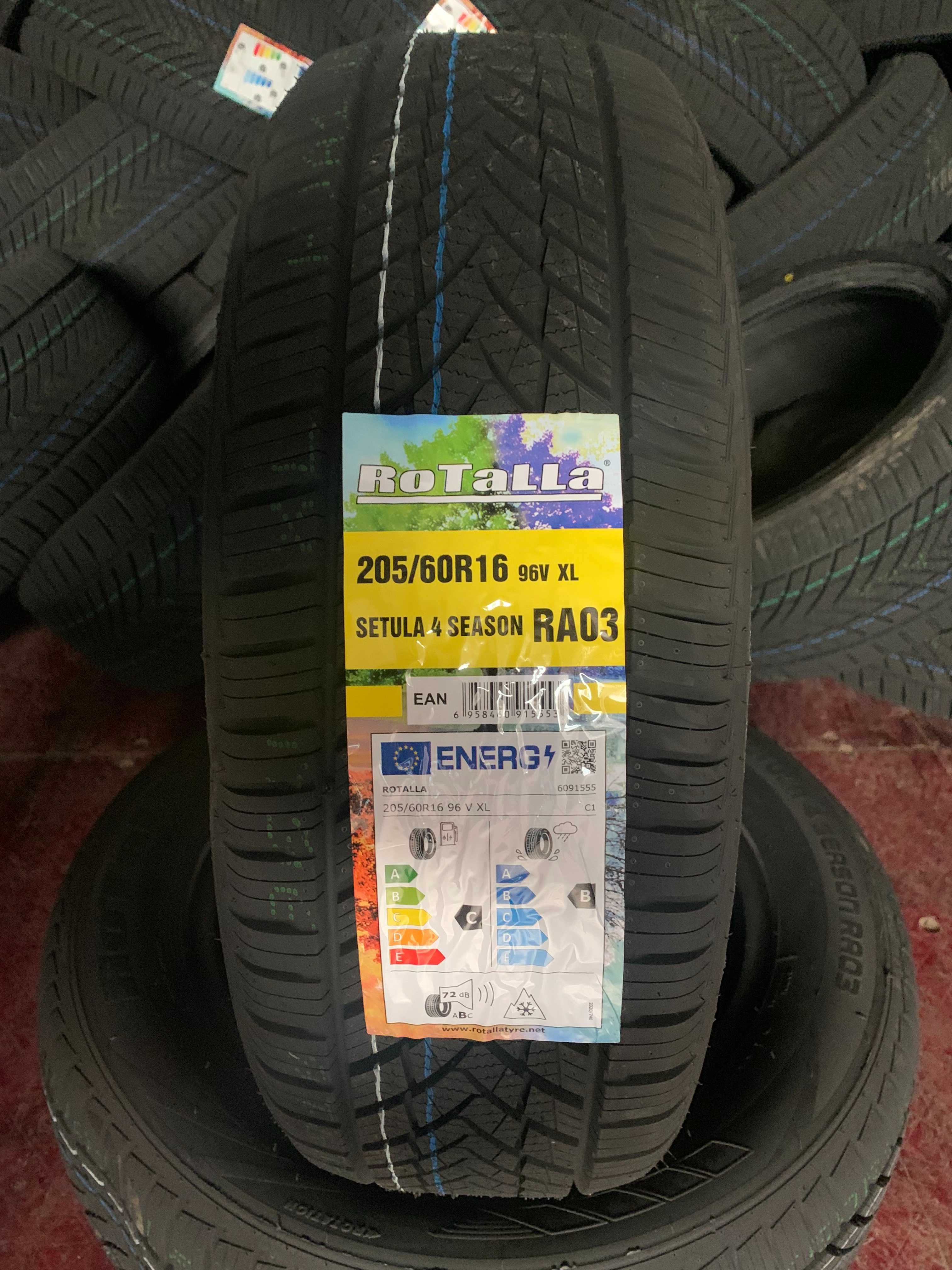 Нови всесезонни гуми ROTALLA SETULA 4 SEASON 205/60R16 96V XL НОВ DOT