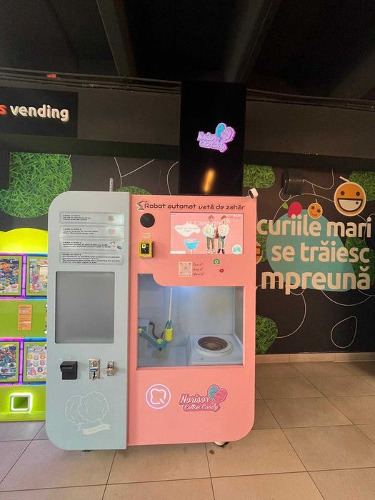 Aparat automat pentru vata de zahar tip Vending