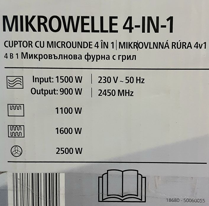 Cuptor cu microunde 4 in 1 SWITCHON INOX - NOU 495 Lei