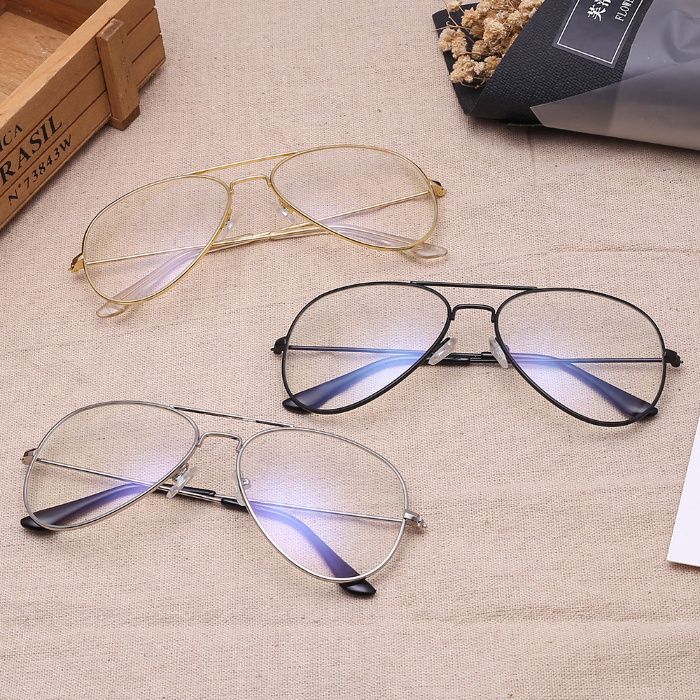 Аviator ново дамски очила стъкла без диоптър защита UV400  ниска цена