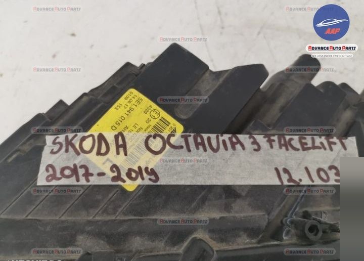 Ляв фар оригинален с Full Led Шкода / Skoda Octavia 3 [фейслифт] Ориги