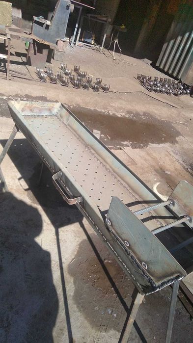 Мангал металлический, длина 1м, толщина 2мм. Доставка