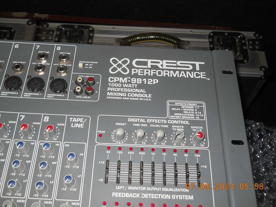 Mixer amplificat Crest CPM-9812 made in USA