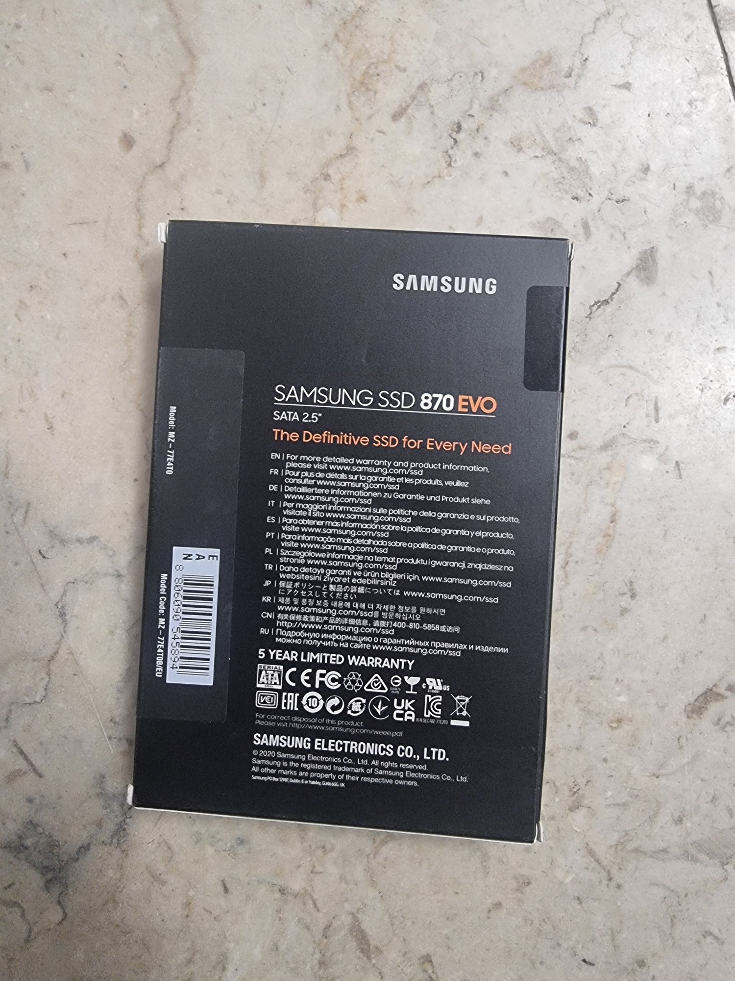 SSD Samsung 870 EVO 4TB SATA3 2.5"