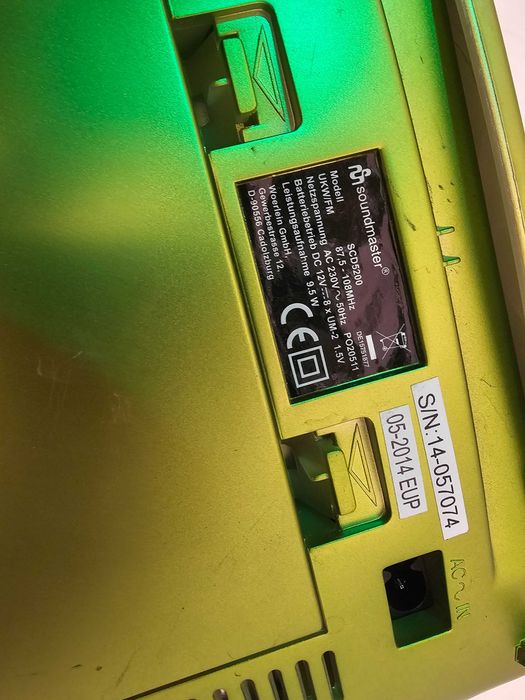 Defect Radio Casetofon Cd Soundmaster SCD5200 Boombox