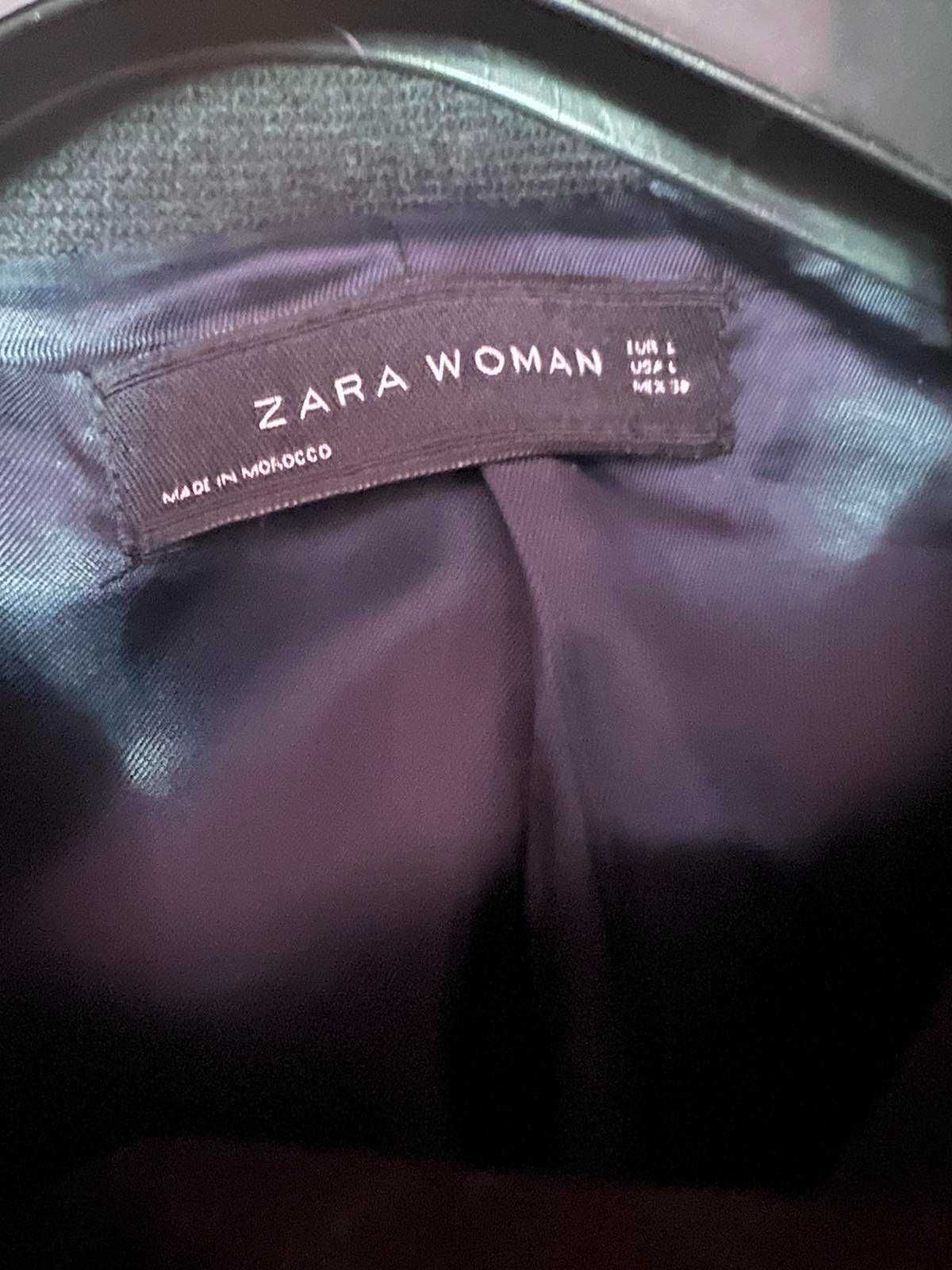 Вълнено Палто ZARA - Черно, L размер