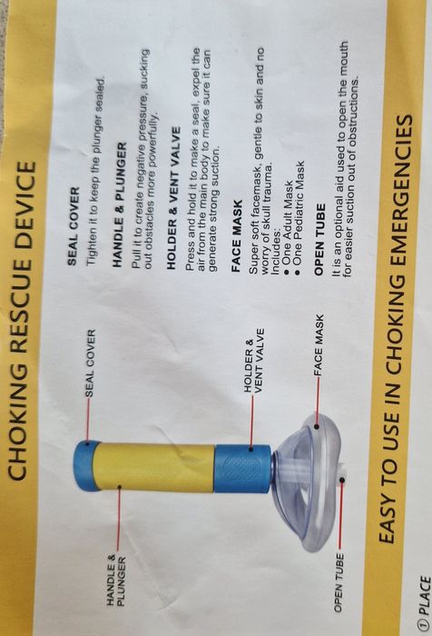 Dispozitiv anti-inecare.Aspiratie urgenta a cailor respiratorii