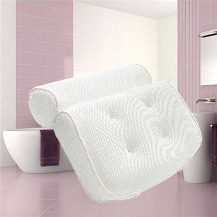 Дышащая подушка для ванной с присосками