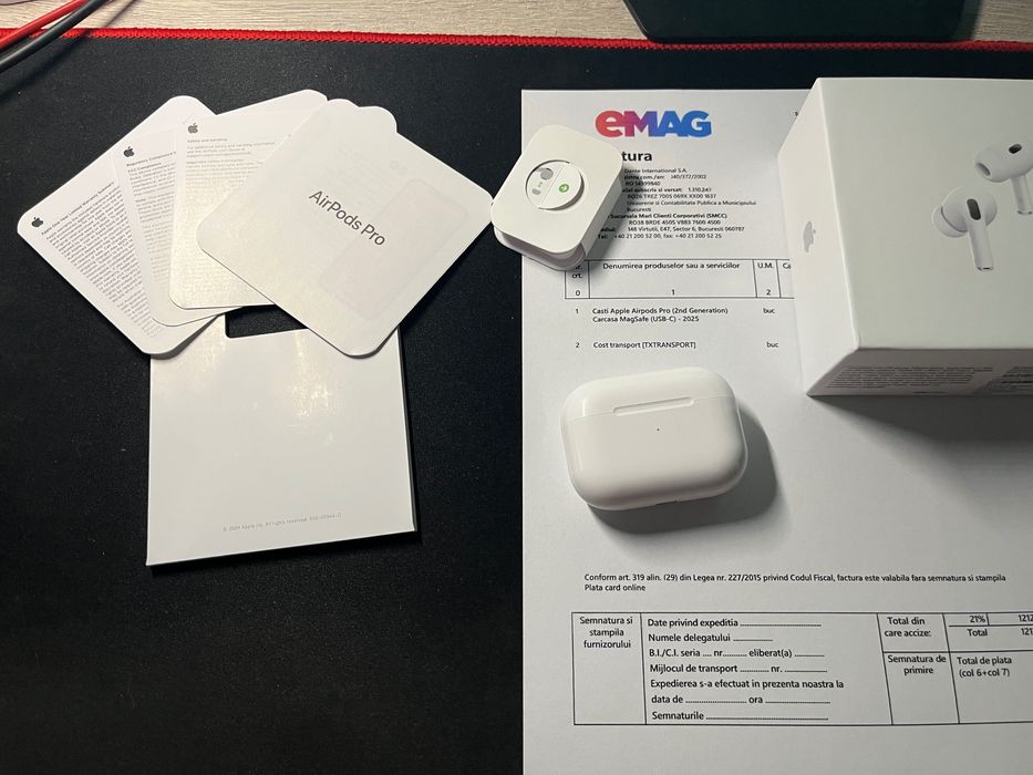 Airpods pro 2 - noi, cu factura