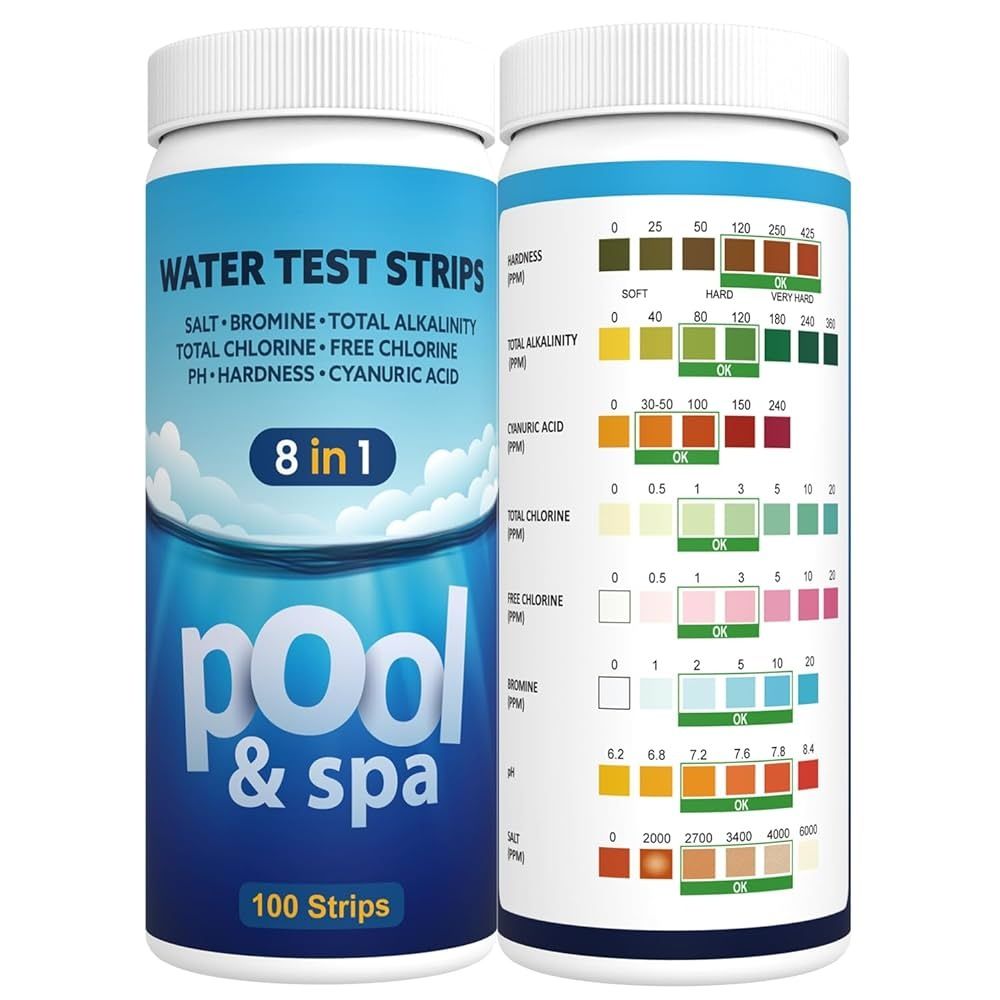 8-в-1 Тест ленти за вода – Pool & Spa