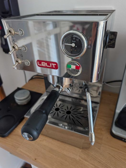 Espressor manual Lelit PL 41 LEM, 1050 W, 2.7 L, 15 bar, Argintiu