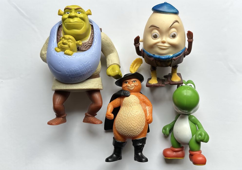 Jucarii McDonalds 2010-2013 Yoshi Shrek Puss in Boots