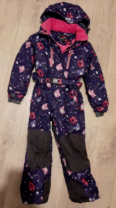 Комбинезон детский зимний, 7-9 лет, слитный