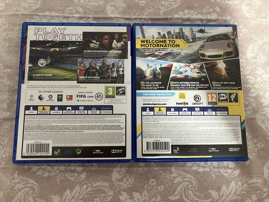 Игри за ps4 the crew2 и fifa21