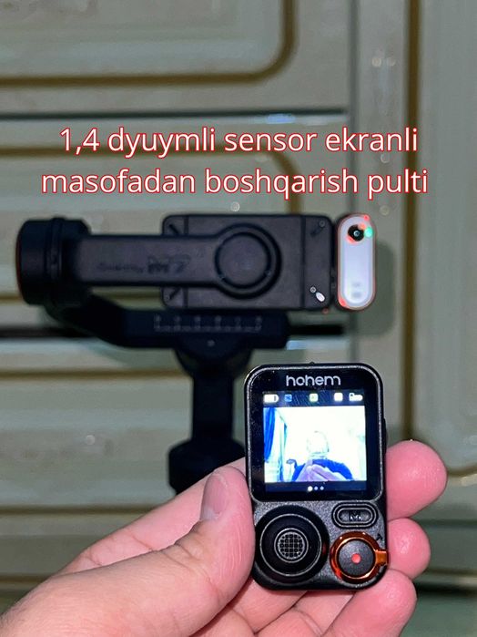 Mobilograflar uchun ideal xolatdagi HOHEM M7 stabilizatori