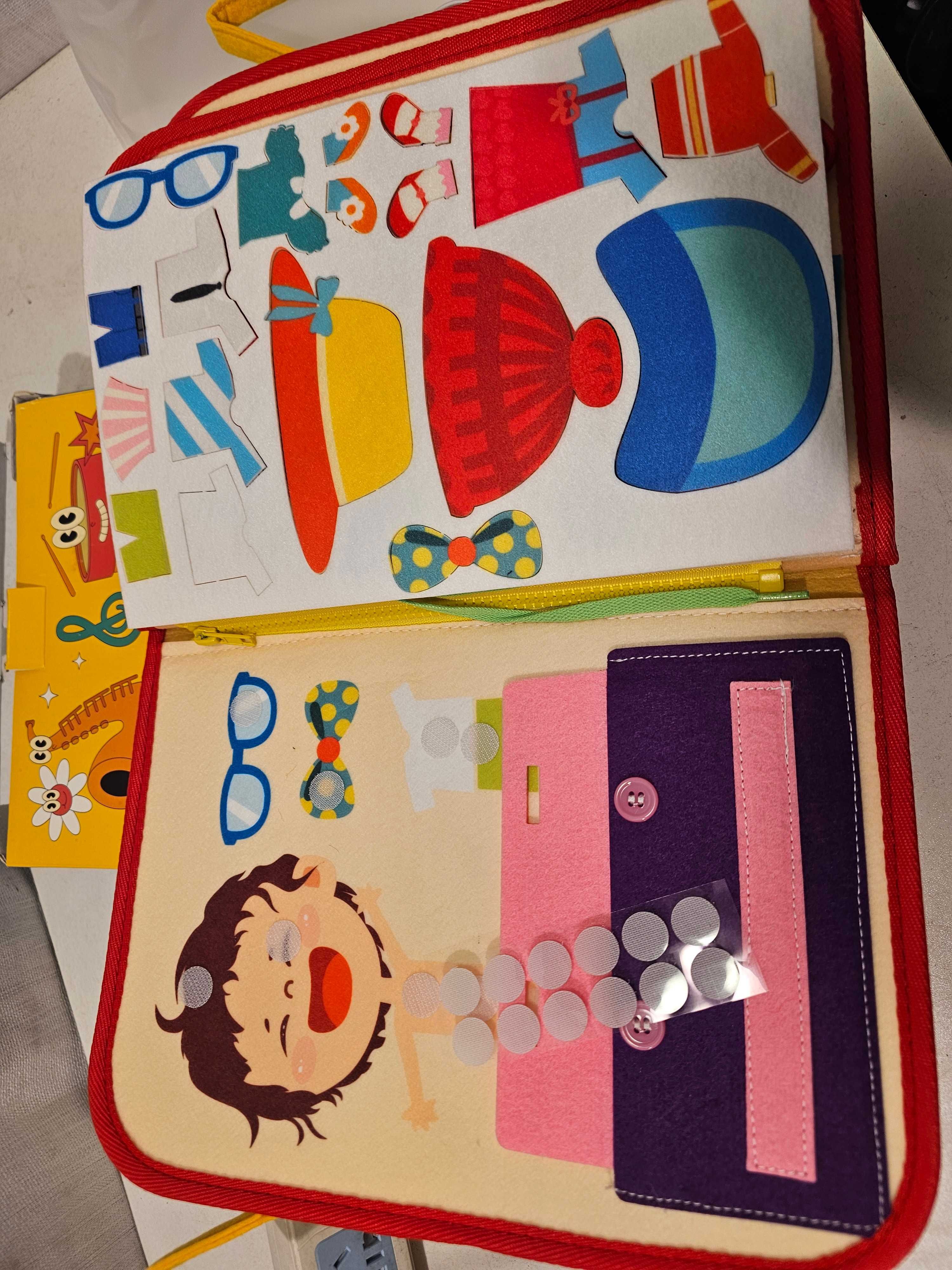 Mapa Montessori Busy Board for Toddlers HJCMikee 8 Pages Busy Book
