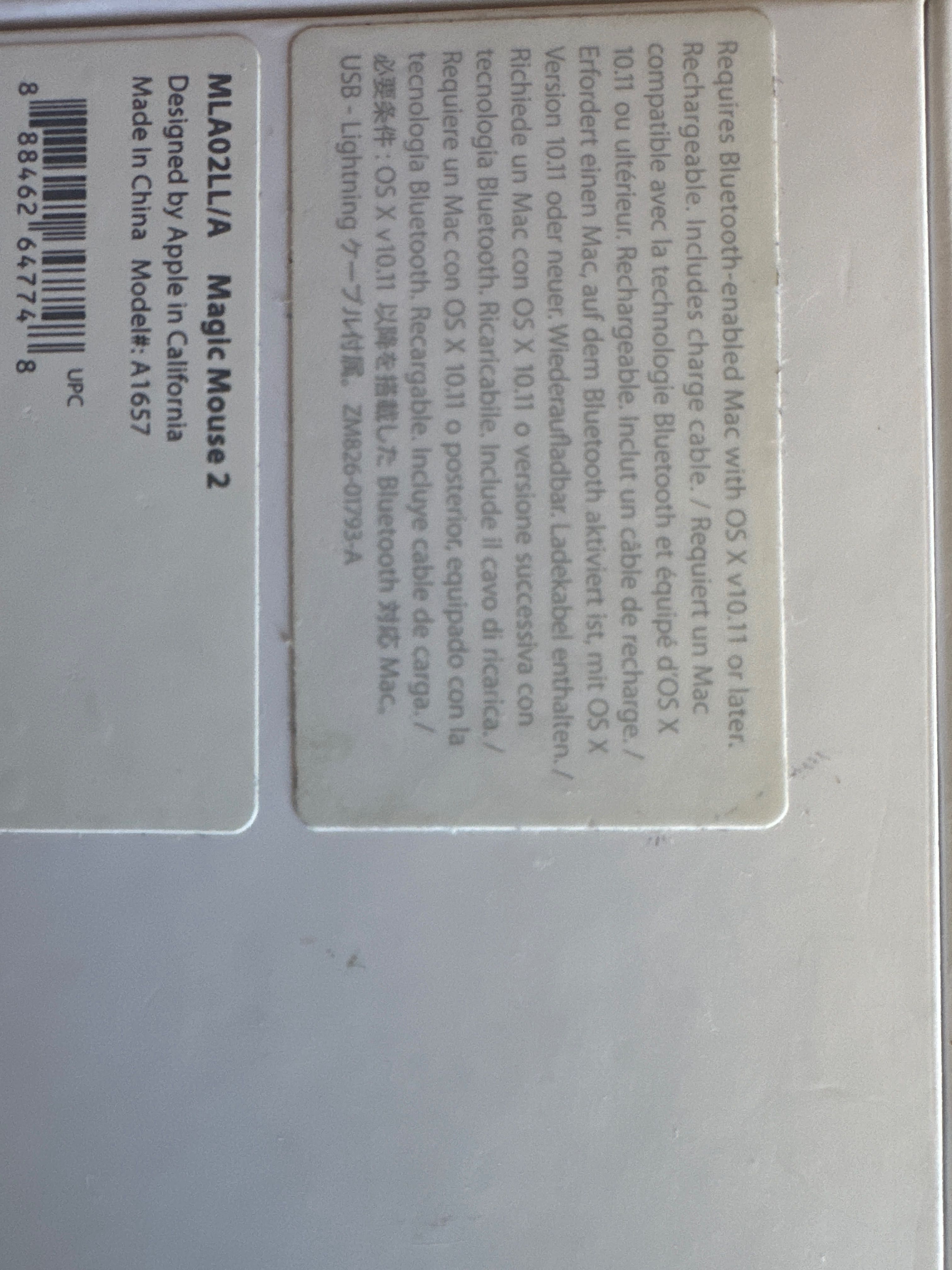 Мишка Apple Magic Mouse 2 A1657 Mouse