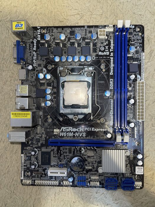 Материнская плата LGA 1155 + Процессор Intel Pentium G620