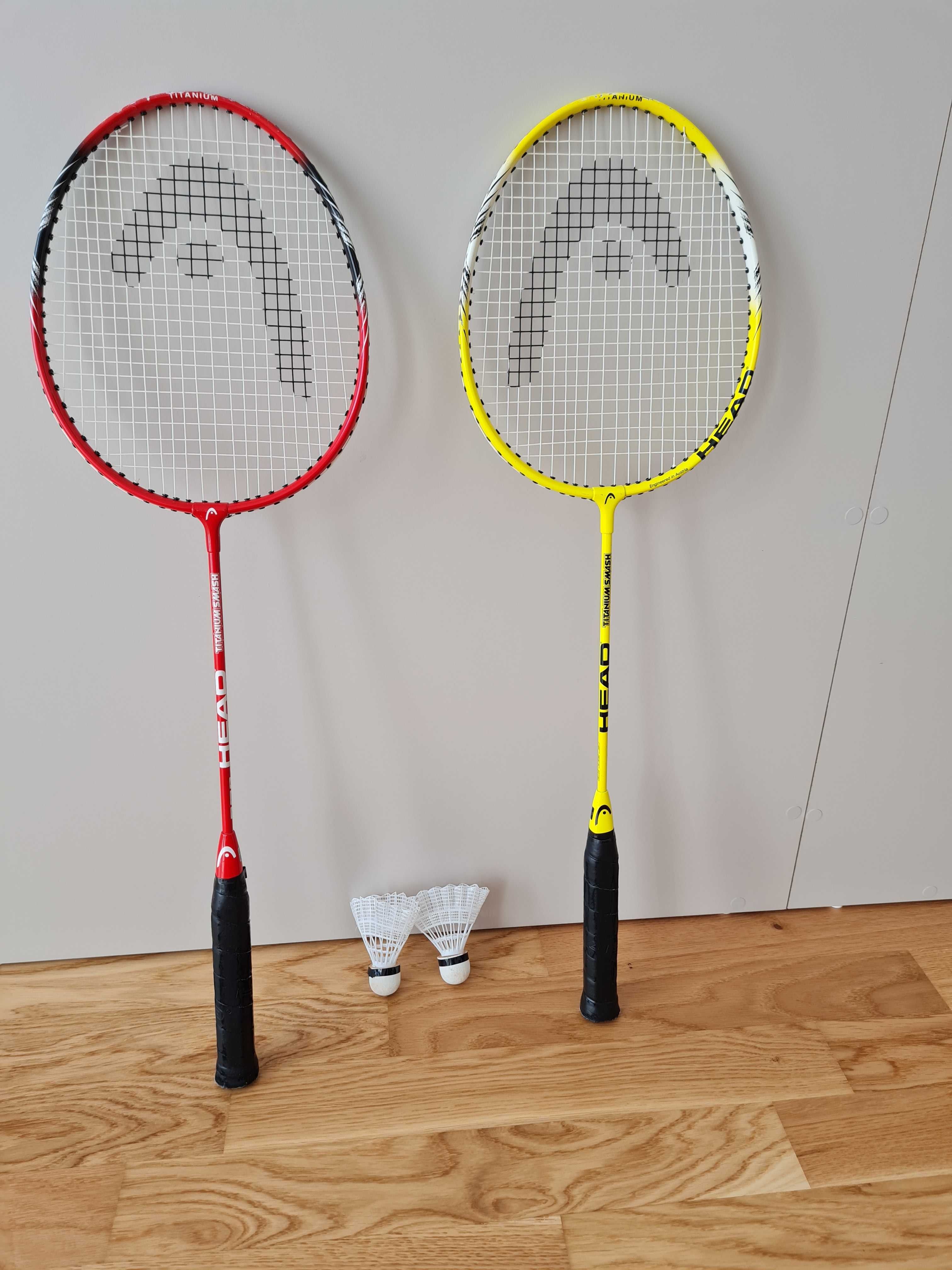 2 rachete badminton Head din titan ( bonus 1 coarda si glidere)