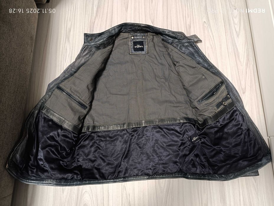ENGBERS''оригинално мъжко кожено яке ХЛ размер