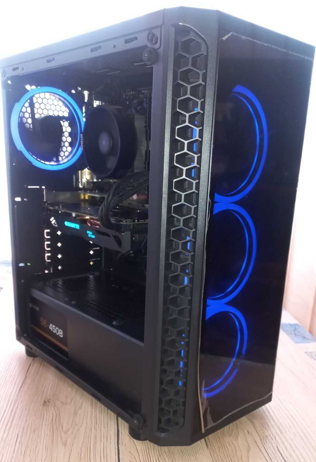 PC Gaming Ryzen 5 3600x 16gb RX580 8Gb SSD 256gb Hdd1 Tb