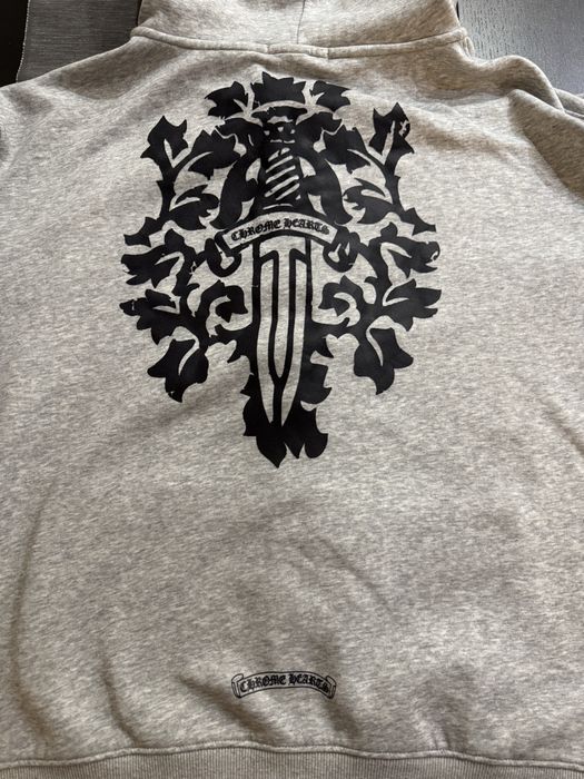 Chrome Hearts сив zip-up