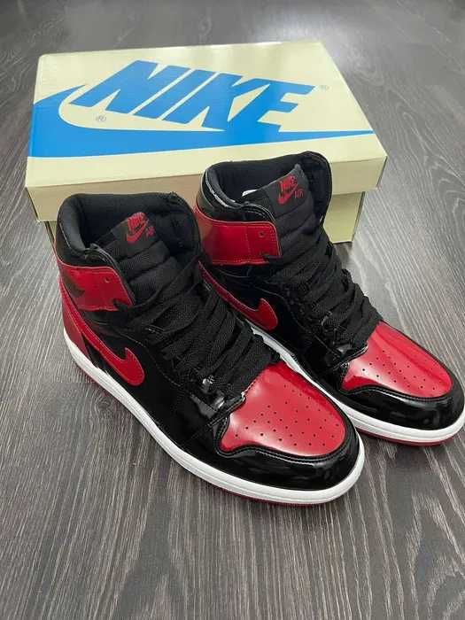 Jordan 1 High Patent Bred | New with box