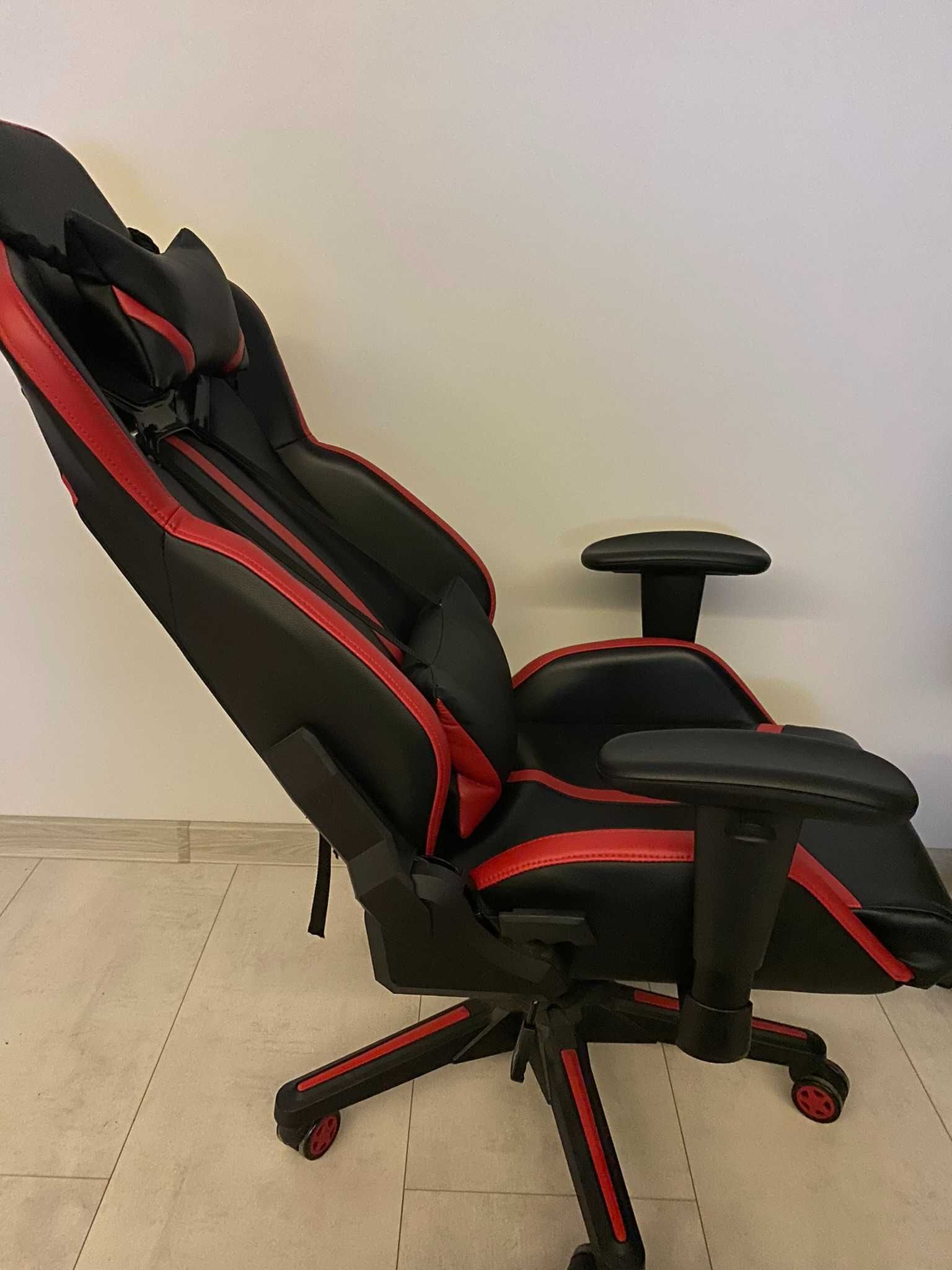 Геймърски стол - черно/червен