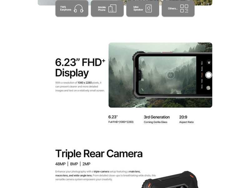 Phonemax M10 6GB/128GB, 48MP, 10000mAh, защита