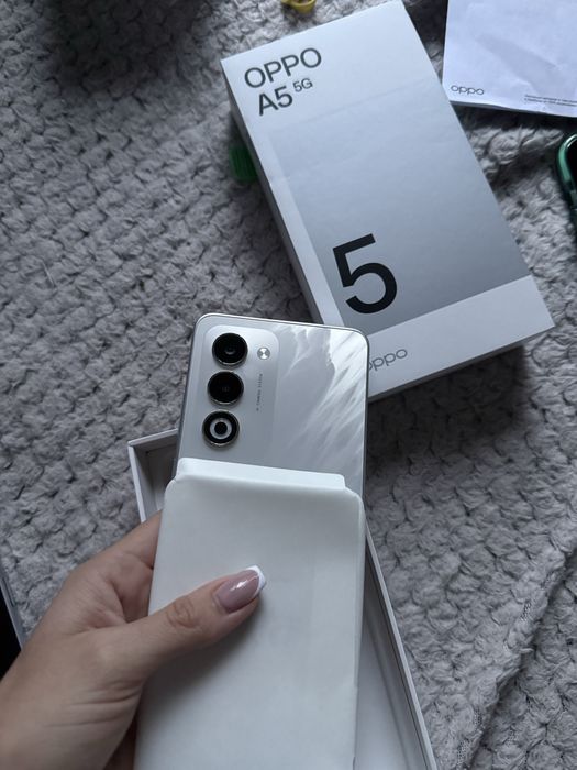 Чисто нов OPPO A5 5G – 128GB, Бял