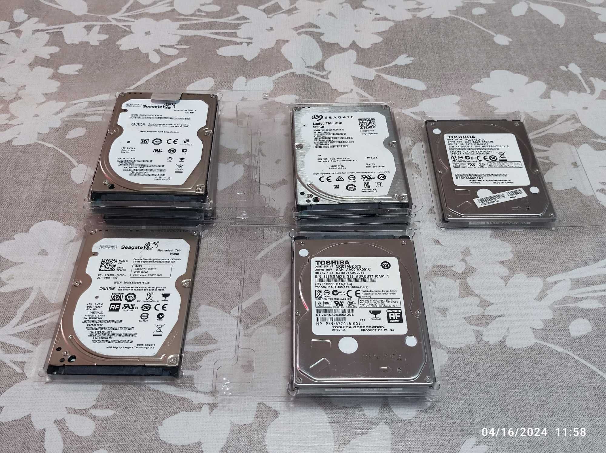 HDD Laptop sau PC 250, 320, 500, 750GB si 1TB