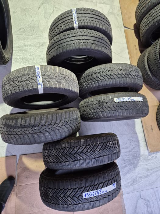 Vând cauciucuri 195/65/15 M+S seturi de câte 2 buc imp Germania