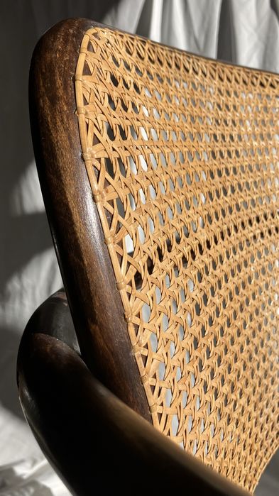 Scaun 811 Josef Hoffmann, Thonet - ratan natural, design iconic