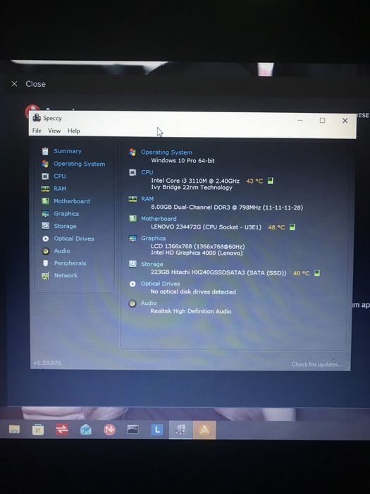 Vand laptop Lenovo T430i